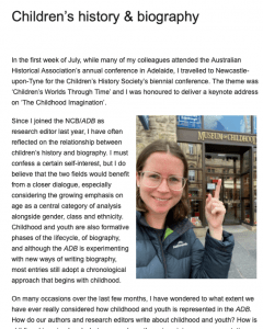 National Centre of Biography News, July 2024