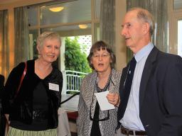 Niki Francis, Gail Clements, Bob Clements at online launch of Vol 18 of the Australian Dictionary of Biography, 2012