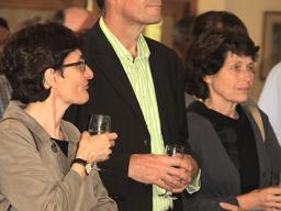 Joy Damousi, Nick Brown, Mary Ann Jebb at online launch of Vol 18 of the Australian Dictionary of Biography, 2012