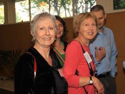 Niki Francis, Christine Fernon at online launch of Vol 18 of the Australian Dictionary of Biography, 2012