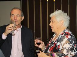 Patrick Cornish, Wendy Birman at online launch of Vol 18 of the Australian Dictionary of Biography, 2012