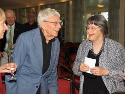 Russel Doust, Gail Clements at online launch of Vol 18 of the Australian Dictionary of Biography, 2012