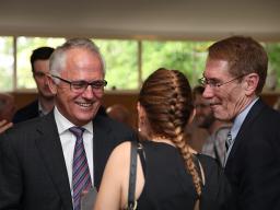 Malcolm Turnbull, Melanie Nolan, Ian Young at launch of The ADB&#039;s Story, 2013