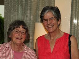 Gail Clements, Pam Crichton at launch of Seven Dwarfs and the Age of the Mandarins, 2015