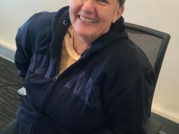 Professor Annie Clarke smiling