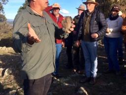 Archaeologist Dave Johnston explains the sites significance. 