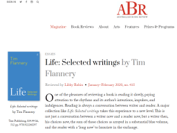 Libby Robin on Life: Selected writings by Tim Flannery