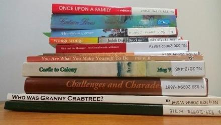 Selection of family history books in the National Library of Australia’s collection (Barnwell, 2019)