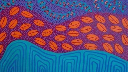 Extract of &#039;My Country&#039; by Luritja artist, Kayannie Denigan.