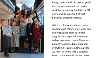 National Centre of Biography News, June 2024