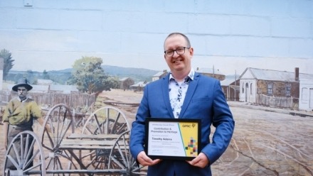 Heritage award for PhD candidate